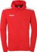 Kempa Trainingsjack Emotion 27 met capuchon voor heren, maat 3XL, rood/wit