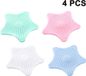 Filtre en silicone pour douche, salle de bain et cuisine, set de 4, clapets de vidange
