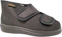 Fischer 13995 222 Zwarte Stretch Pantoffels - Uniseks - Klittenbandsluiting - Uitneembaar Voetbed