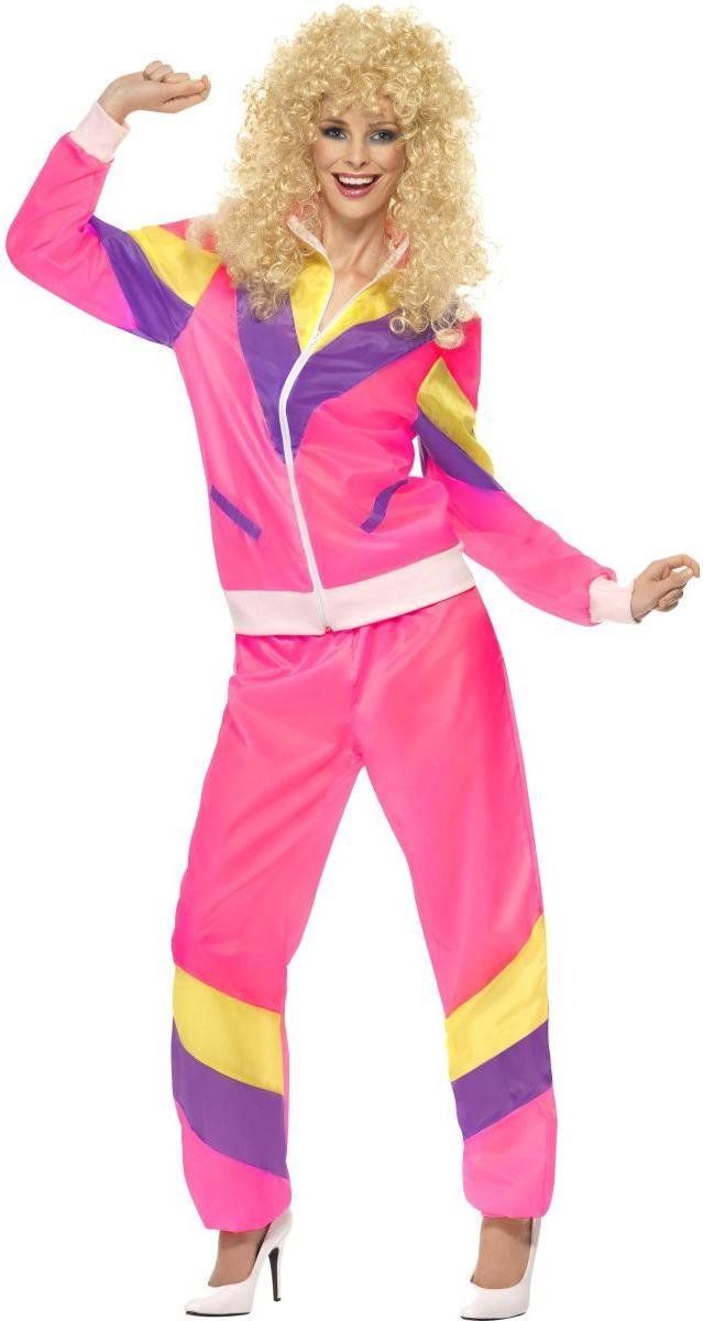 Vegaoo 80s Height Of Fashion Shell Suit Costume C - Roze - Polyester - 5020570198193