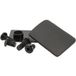 Siso Capuchon de façade pour charnière de meuble EASY, 55 x 30 mm, Noir mat