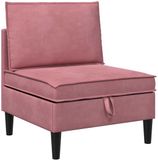 vidaXL - Sofa - Roze - Fluweel