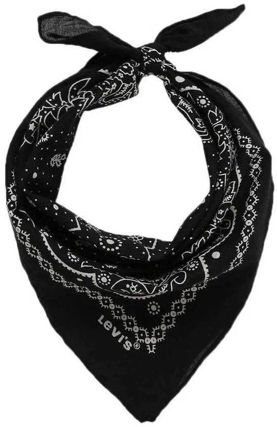 Levis Accessories Paisley Sjaal Zwart