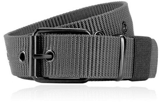 LGT JWLS Gepereforeerde Canvas Riem in Grijs - Heren-120cm