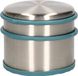 Alpina Deurstopper van 1.1 kilo - staal - met blauw kunststof rand - 9 x 7 cm