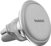 Baseus Magnetische Ventilatierooster Auto Telefoon Houder Zilver