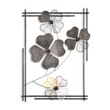 Handgemaakte decoratieve metalen muuraccessoire, 50 x 70 x 4 cm, 100% metaal, uniek handgeschilderd ontwerp, perfect voor huisdecoratie en kunstliefhebbers