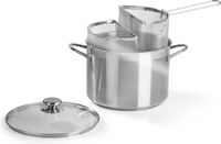 Barazzoni 421049524 RVS Pastapan 9.5L 240mm Grijs