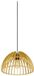 SLV Lampe suspendue Wud PD demi-ronde Ø 38cm - Noir