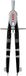Brunnen 104954090 snelverstelpasser, lengte 170 mm, in onbreekbare kunststof etui met transparant deksel, onyx kleurcode "Peak 4" (voor cirkels tot Ø 38 cm)