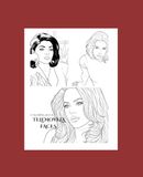 TELENOVELA FACES: livre de coloriage