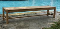 VKT Teak Tuinbank Rolland Garros, 200x40 cm, 4 zitplaatsen
