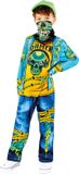 (PKT) Amscan Verkleedpak Gaming Zombie Jongens Blauw/geel Mt 128/140