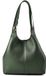 Coccinelle Leren schoudertas C-Easy Shopper Garden Green groen