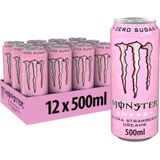 Monster Energy Ultra Strawberry Dreams Zero Sugar Blik (12x 500ml)