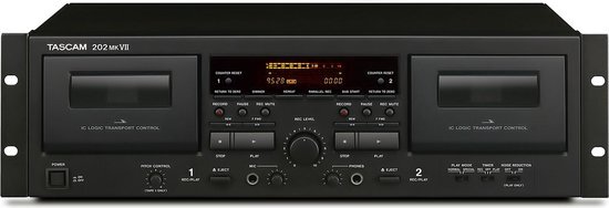 TASCAM 202 MKVII dual cassette recorder/player