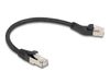 DeLOCK 80582 Netwerkkabel Zwart 0,25 m Cat6a S/FTP Rond