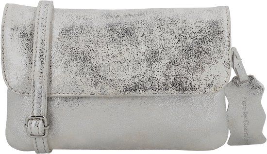 Charm London South Hill Schoudertas - Leer - Zilver