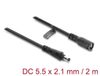 DeLOCK 67390 DC Verlengkabel 2m Zwart