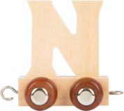 Small Foot Houten Lettertrein - N - 12 stuks