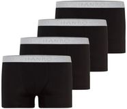 Hanro Heren Retro Short / Pant 4 Pack Cotton Essentials Zwart Maat S