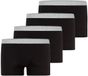 Hanro Heren Retro Short / Pant 4 Pack Cotton Essentials Zwart Maat S