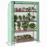 Outsunny Kas - Polyethyleen - 120x50x170cm - Groen