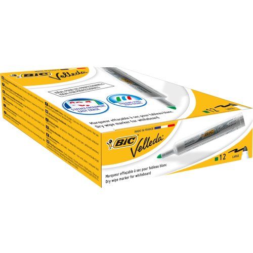 BIC VELLEDA Whiteboard Marker - Groen - 1.6mm - Doos 12
