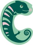Small Foot - Houten Dieren Kinderletter - C