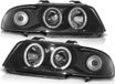 Viking Choice AP Onderdelen B.V. Koplampen dual halo rims AUDI A4 11 94-12 98 ANGEL EYES ZWART