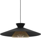 EGLO Grizedale Hanglamp - E27 - Ø 50 cm - Zwart|Goud - Staal