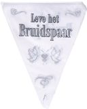 Folat Vlaggenlijn Bruidspaar - 10 meter - Wit