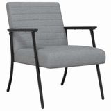 vidaXL Fauteuil Lichtgrijs Stof 59 x 75 x 78 cm