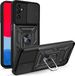 Techsuit Hoesje geschikt voor Samsung Galaxy A04s - Camshield Back Cover - Zwart