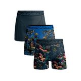Muchachomalo boxershorts - blauw/zwart (set van 3)