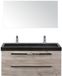 BES LED Seville Seville Badmeubelset 120 cm - 2 Laden Craft Oak - Wastafel Lucca Enkel met Spiegel