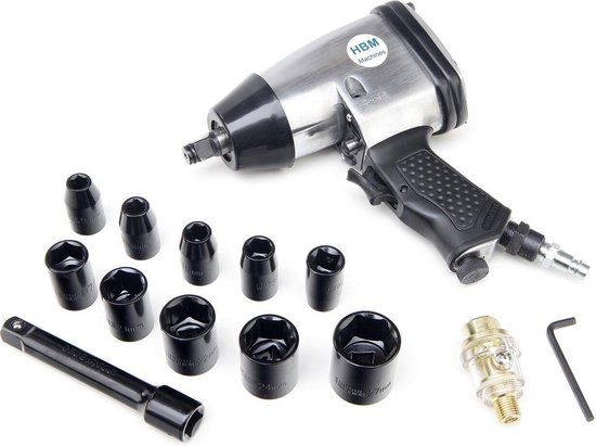 HBM 17 Delige 1/2" Slagmoersleutelset