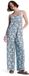 Roxy Hibiscus Haze Mouwloze Jumpsuit Blauw M Vrouw