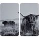 WENKO Kookplaatdeksel Highland Cattle voor alle soorten kachels (set, 2-delig)