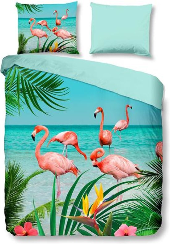 PURE Flamingo - Dekbedovertrek - Lits-jumeaux - 240x200/220 cm + 2 kussenslopen 60x70 cm - Multi kleur