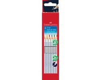 Faber-Castell Kleurpotloden - Assorti 6 kleuren - 2 mm punt - Doosje 6 stuks