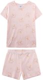 Sanetta Pyjama Schlafanzug Fee kurz Kids Set van 1 Roze Katoen/Modal Korte Mouw 140