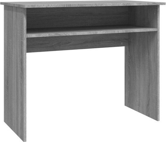 vidaXL Bureau 90x50x74 cm bewerkt hout grijs sonoma eikenkleurig