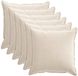 vidaXL - Taie d'oreiller - 6 pièces - Crème - 65 x 65 cm - Coton satiné