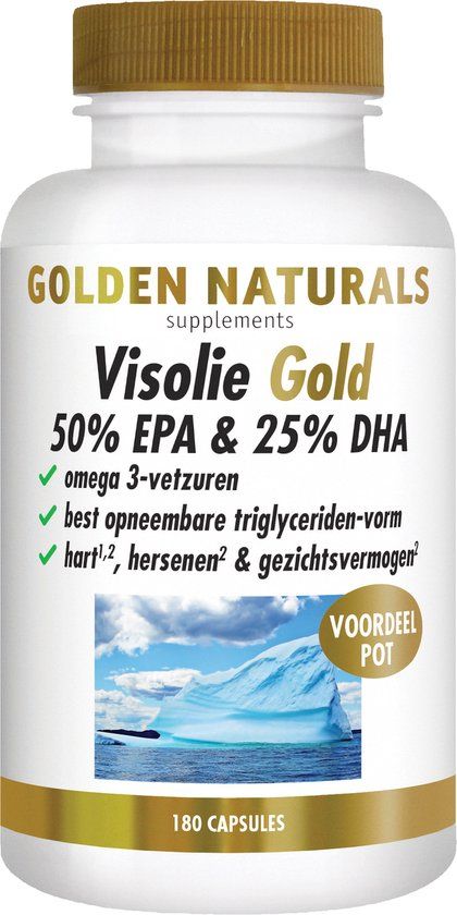 Golden Naturals Visolie 50% EPA & 25% DHA Capsules - 8718164643040