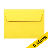 Clairefontaine Clairefontaine gekleurde enveloppen intens geel C6 120 grams (5 stuks)