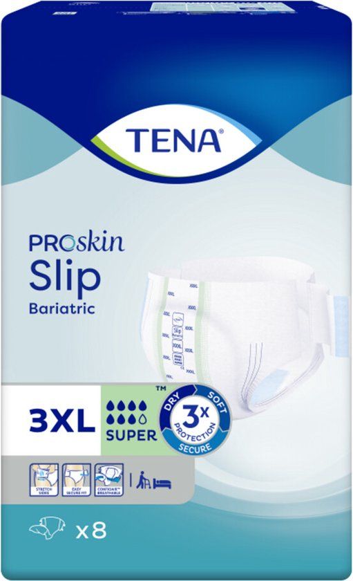 Tena Slip Super 3XL (Bariatrisch) - 8 stuks