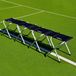 Banc d'équipe portable en aluminium pour événements sportifs