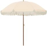 vidaXL Strandparasol 205 x 205 x 210 cm Polyester en Staal Rond