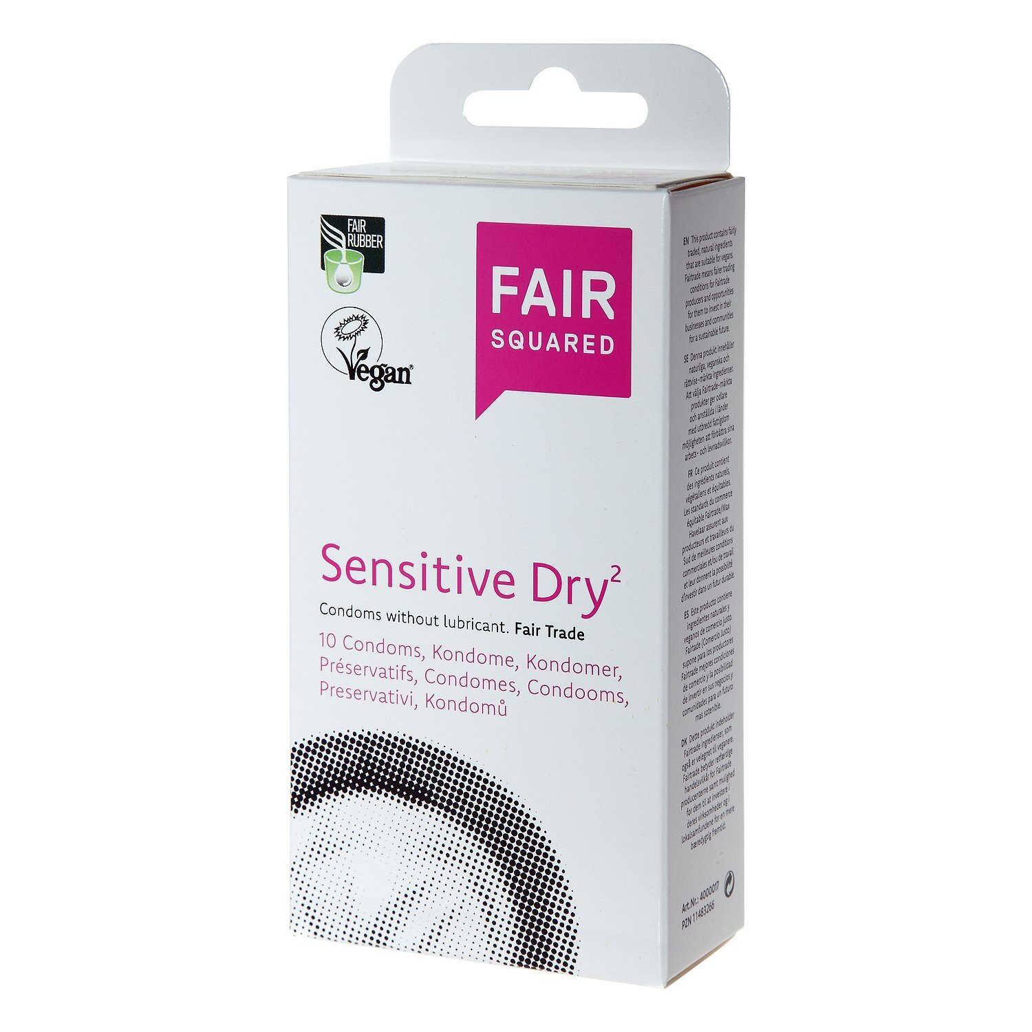 Fair Squared Condooms Sensitive-Dry 10st Zonder Glijmiddel